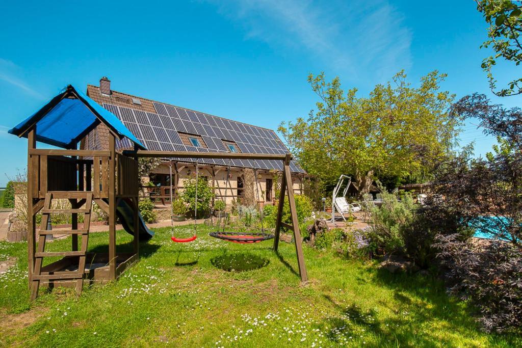 Ferienwohnung Am Walnussbaum Parchtitz Εξωτερικό φωτογραφία
